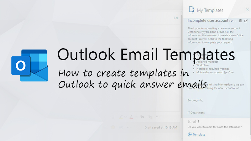 Outlook Email Templates - How to easily Create, Use and Share them —  LazyAdmin
